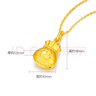 周六福（ZLF）      黃金吊墜福袋吊墜女款飾品代代平安 計價(jià) 足金 2.05g 曬單實(shí)拍圖