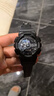 Mtin適用于卡西歐casio g-shock樹(shù)脂手表帶GA-110GB GD120GAX100硅膠表帶男女 啞光黑色銀扣 曬單實(shí)拍圖