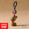 一路平安檀木掛件小鹿鑰匙扣汽車(chē)掛件可愛(ài)情侶手機鏈掛飾吊墜 平安小鹿鑰匙扣—綠檀木 曬單實(shí)拍圖