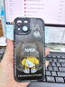 奶小鴨 適用蘋(píng)果15手機殼 iphone15保護套鏡頭全包硅膠防摔超薄創(chuàng  )意卡通簡(jiǎn)約網(wǎng)紅軟殼男女款 石墨黑 曬單實(shí)拍圖
