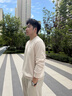 TOMMY HILFIGER【柔軟純棉】25秋冬男撞色條紋學(xué)院風(fēng)針織衫/情侶款純色毛衣 【簡約合身毛衣】天幕白8P0 2XL （推薦：180-200斤） 曬單實(shí)拍圖