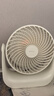 公牛USB桌面風(fēng)扇 【電芯3C認(rèn)證】迷你輕音小電扇2000mAh長續(xù)航  壁掛兩用充電款-米云白 曬單實(shí)拍圖