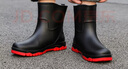 回力雨鞋男短筒防滑防水鞋戶(hù)外洗車(chē)外賣(mài)騎手釣魚(yú)耐磨雨靴套鞋5388綠42 曬單實(shí)拍圖