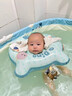 外彩嬰兒游泳圈新生兒童脖圈0到1歲小月齡男女寶寶洗澡加厚泳圈可調節 青青奶龍-L碼【6-12個(gè)月】 曬單實(shí)拍圖