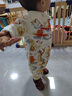 漢宮優(yōu)品寶寶百天衣服男寶寶周歲禮服女寶外出哈衣春秋季新生嬰兒 魚(yú)燈迎春 80cm 曬單實(shí)拍圖