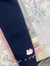 戴維貝拉（DAVE＆BELLA）秋冬加絨保暖女童打底褲兒童褲子女寶寶長(zhǎng)褲幼兒小童 藏青色 110 cm（建議身高100-110cm） 曬單實(shí)拍圖