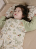 威爾貝魯（WELLBER）恒溫睡袋嬰幼兒1-3歲竹棉睡衣秋冬兒童寶寶防踢被子厚夾棉 森林XL 曬單實(shí)拍圖