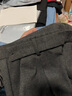 真維斯（JEANSWEST）春秋加厚男士休閑褲寬松直筒毛呢男褲子秋冬加絨輕熟風(fēng)垂感小西褲 深灰 30 腰圍二尺三 曬單實(shí)拍圖