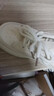 香港潮牌小白鞋女配裙子2025年春季新款百搭奶fufu厚底運動(dòng)鞋板鞋 米白色 35 曬單實(shí)拍圖
