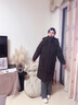 BOSIDENG25新款羽絨服女中長(cháng)款90絨連帽時(shí)尚休閑厚冬季保暖外套B250245252 咖啡玫瑰7F26 S 160/84A 體重約100-110斤 曬單實(shí)拍圖