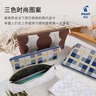 百樂(lè )（PILOT）桐生織 高級筆袋小學(xué)生初高中生文具鉛筆袋高顏值禮物學(xué)習用品簡(jiǎn)約 PCW-1-W 小號 白色華夫格 曬單實(shí)拍圖