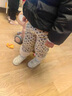 G.DUCKKIDS小黃鴨童裝女童棉褲冬季2024新款夾棉加厚兒童褲子冬裝外穿束腳褲 米色aeokmim 90 (S) 1~2歲【80-90cm】 曬單實(shí)拍圖