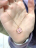 mini&yaya夜光四葉草銀項鏈女生吊墜時(shí)尚飾品情人節禮物生日禮物送女友老婆 曬單實(shí)拍圖