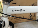 大行（DAHON）折疊自行車(chē)16英寸YUKI超輕迷你便攜男女式通勤單車(chē)KT610 白色  曬單實(shí)拍圖