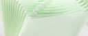 得力（deli）13格風(fēng)琴包A4多層文件夾試卷收納袋整理神器學(xué)生大容量文具夾資料冊插頁(yè)創(chuàng  )意包 透明綠-13格A4風(fēng)琴包（贈標簽貼） 曬單實(shí)拍圖