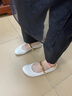 ZARA2025夏季新品女鞋白色金屬系帶飾圓頭時(shí)尚平底單鞋芭蕾鞋 2520510 白色 38 曬單實(shí)拍圖