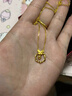 萃華足金999蝴蝶之戀黃金項鏈時(shí)尚女士金吊墜生日禮物送女友老婆 金重約5g 曬單實(shí)拍圖