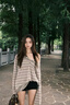 美式復古亨利衫一字肩露肩長(cháng)袖T恤女春秋季2025新款寬松條紋上衣 條紋 S 【80-100斤】 曬單實(shí)拍圖