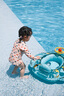 swimbobo兒童游泳圈 小孩戶(hù)外溫泉坐圈 小孩充氣戲水坐艇 游泳裝備K2001 曬單實(shí)拍圖