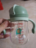 安兒欣兒童水杯學(xué)飲杯吸管杯幼兒園水杯水壺寶寶喝水杯子防嗆ppsu 萌寵恐龍 240ml （9M+一字閥吸嘴） 曬單實(shí)拍圖