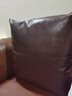 駱易家（Lorica）輕奢抱枕客廳沙發(fā)大靠墊高級感靠枕枕頭腰枕加厚皮革靠背墊抱枕套 【皮革抱枕】陌野-咖色 60cm*60cm 含枕芯 （枕套+枕芯） 曬單實(shí)拍圖