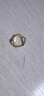 千葉珠寶 黃金足金戒指 鎏浪逐光靈動(dòng)波浪造型5D工藝生日節送女友計價(jià) 金重約1.3g/含工費/支持多退少補 14號 曬單實(shí)拍圖