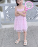 ASK JUNIOR兒童裙子25夏季小童吊帶連衣裙蝴蝶網(wǎng)紗裙女童蓬蓬裙公主裙 曬單實拍圖