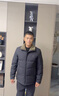 啄木鳥羽絨服男爸爸裝冬季羽絨外套中年男士加厚防寒服爺爺冬裝老人衣服 黑色【90%羽絨】 XL 180【建議126-140斤】 曬單實拍圖