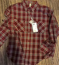 森馬（Semir）[商場(chǎng)同款]長(cháng)袖襯衫女中長(cháng)款oversize春2025格紋上衣101125105007 曬單實(shí)拍圖