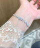 范琦（Fanci）紫藤花微笑紫手鏈女生銀25年新款首飾生日表白禮物送女友老婆 曬單實(shí)拍圖