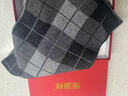 恒源祥男士圍巾2025冬季套裝新款羊毛百搭手套男生禮物禮盒感 經(jīng)典格子黑灰色[含羊毛款] 曬單實(shí)拍圖