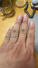 ALLOVE純銀情侶戒指男女款表白求婚對戒七夕情人節(jié)禮物送女朋友老婆生日 曬單實拍圖