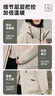 鴨鴨（YAYA）王一博同款城市輕戶(hù)外羽絨服女2024冬季新款工裝情侶防寒厚外套DY 白米彩色 M 170 曬單實(shí)拍圖
