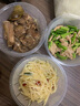 特美居（temeiju）一次性飯盒長(cháng)方形透明塑料快餐盒加厚帶蓋打包盒餐具50套裝1000型 曬單實(shí)拍圖