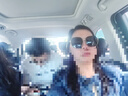 CINVAIKROSE太陽鏡女士夏季2025新款大框墨鏡女生高級感防曬戶外開車旅行眼鏡 亮黑色Black【眼鏡盒三件套】 曬單實(shí)拍圖