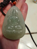 凈心石 和田玉觀音吊墜男款觀世音菩薩玉牌淺青玉款 曬單實(shí)拍圖