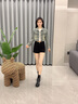 卓詩(shī)尼厚底樂(lè )福鞋女2025新款小皮鞋秋冬季襪靴加絨靴子中筒馬丁靴女靴子 黑色單里【跟高5cm】 37 曬單實(shí)拍圖