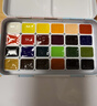 史明克 水彩分裝固體初學(xué)入門(mén)水彩顏料分裝學(xué)院級初學(xué)水彩單盒美術(shù)繪畫(huà)套裝schmincke【分裝非原裝】 24色分裝約1ml+五彩鐵盒 單 曬單實(shí)拍圖