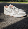 耐克（NIKE）男鞋Air Jordan 1 Low AJ1米灰 舒適百搭低幫運動(dòng)休閑鞋板鞋 553558-169 44.5 曬單實(shí)拍圖
