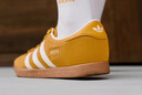 adidas「T頭鞋」STADT經(jīng)典時尚薄底運動板鞋男女阿迪達(dá)斯三葉草   黃色/亮白/漢玉白   35.5 曬單實拍圖