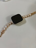 腕美主義適用iwatch s10蘋(píng)果手表表帶apple watchs11蘋(píng)果腕帶貝母鏈條鑲鉆S9金屬S10透氣se3代女高級感百搭 【四葉草鏈式】-玫金白貝+玫金色連接器 適用：iwatch【42mm 曬單實(shí)拍圖