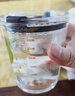 舒齊兒童牛奶杯學(xué)飲杯家用寶寶沖泡奶粉杯帶刻度杯吸管帶把玻璃水杯 曬單實(shí)拍圖