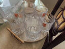 HJTUG德國進(jìn)口品質(zhì)家用水杯套裝果汁杯玻璃啤酒杯加厚玻璃威士忌酒杯 光靈杯(裝)+托盤(pán)6只 曬單實(shí)拍圖