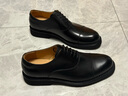 百麗禮盒款男鞋三接頭商務(wù)正裝皮鞋25秋新英倫風(fēng)真皮A2126CM5 黑色（三接頭款） 44 (270mm) 曬單實(shí)拍圖