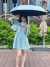 左都（ZUODU）太陽傘防紫外線防曬傘晴雨兩用陽傘全自動折疊高顏值便攜輕便小巧 曬單實拍圖