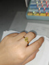 周大福馬年生肖寓意馬上有錢(qián)黃金戒指(工費420)12號 約3.65g EOF1678 曬單實(shí)拍圖