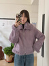 香影【咩咩絨】紫色麂皮絨短外套女2025冬季新款羊羔毛風(fēng)環(huán)保皮草 紫色 S 曬單實(shí)拍圖