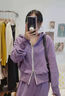 巧丂小個(gè)子多巴胺春秋新款運動(dòng)套裝女寬松顯瘦衛衣韓系時(shí)尚休閑兩件套 紫色 請根據詳情尺數據選碼 XL 曬單實(shí)拍圖