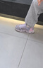 Skechers斯凱奇閃穿鞋女童春秋懶人一腳蹬休閑鞋時(shí)尚輕便運動(dòng)鞋319055L 曬單實(shí)拍圖