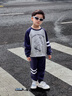 巴帝巴帝秋季新款嬰幼兒男童衛(wèi)衣衛(wèi)褲套裝時(shí)尚百搭運(yùn)動(dòng)休閑 寶藍(lán)色 120 曬單實(shí)拍圖
